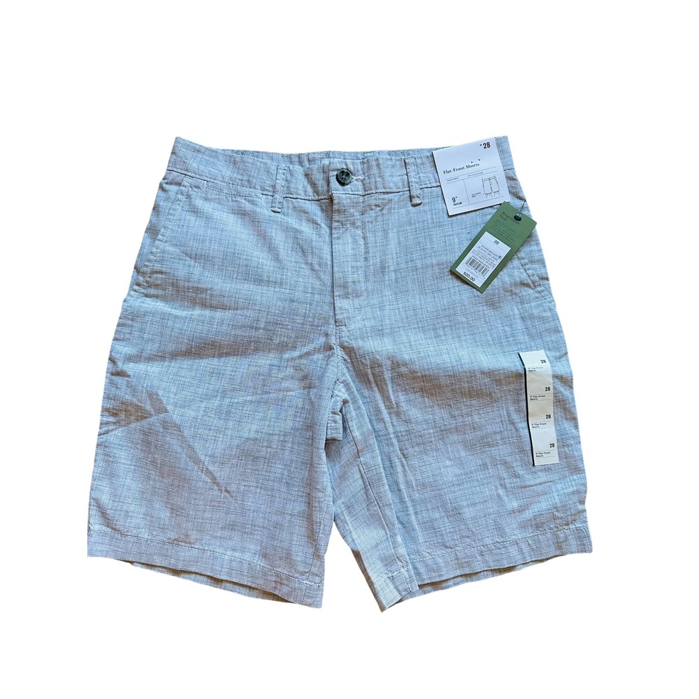 Coastal Goodfellow & Co Every Wear Flat Front Shorts 28 Grey 9" Inseam NWT